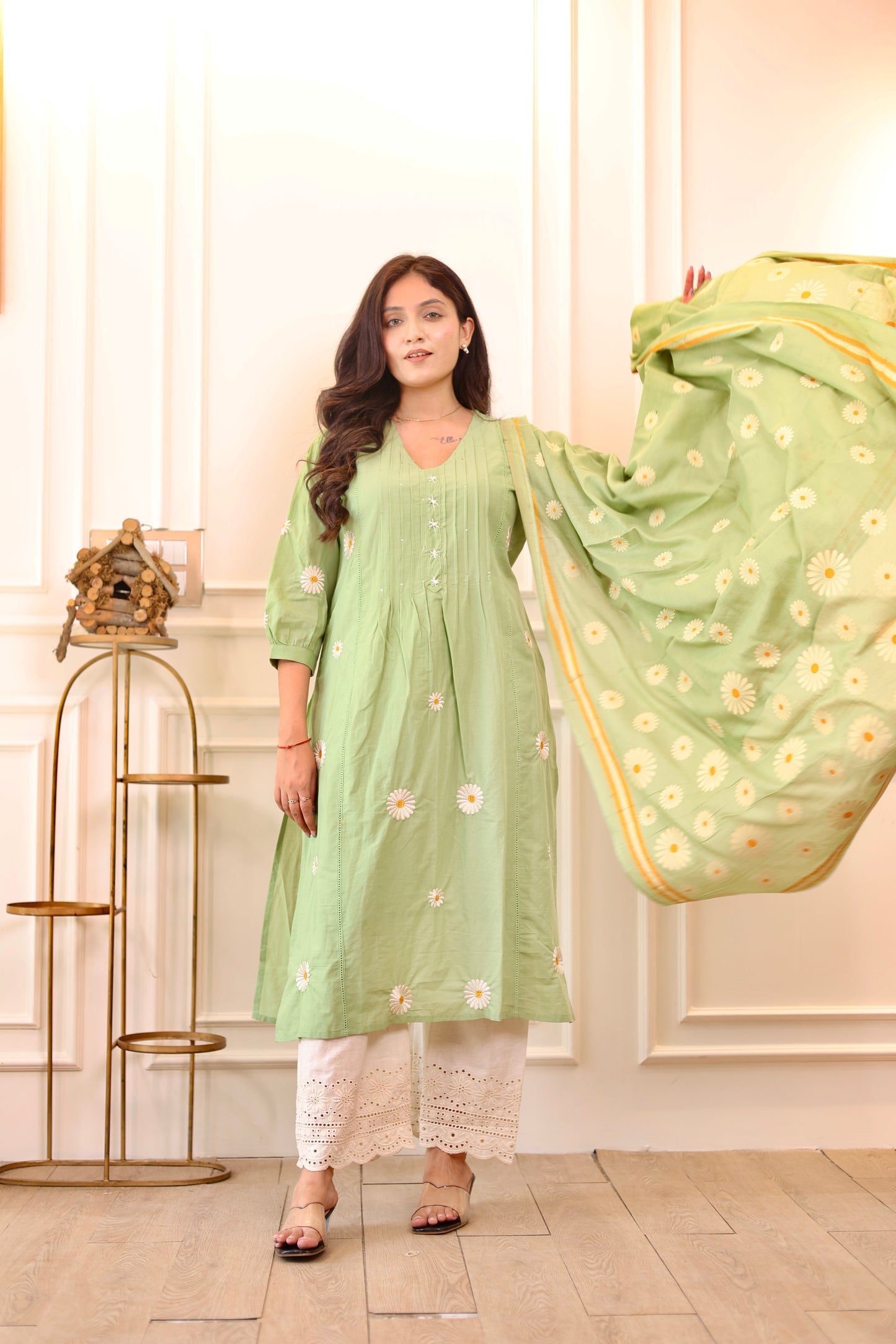 Mint Daisy Bloom Suit Set