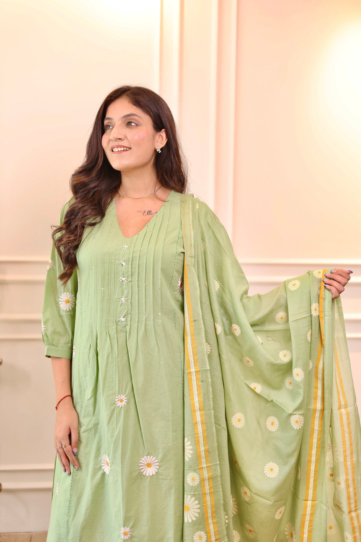 Mint Daisy Bloom Suit Set