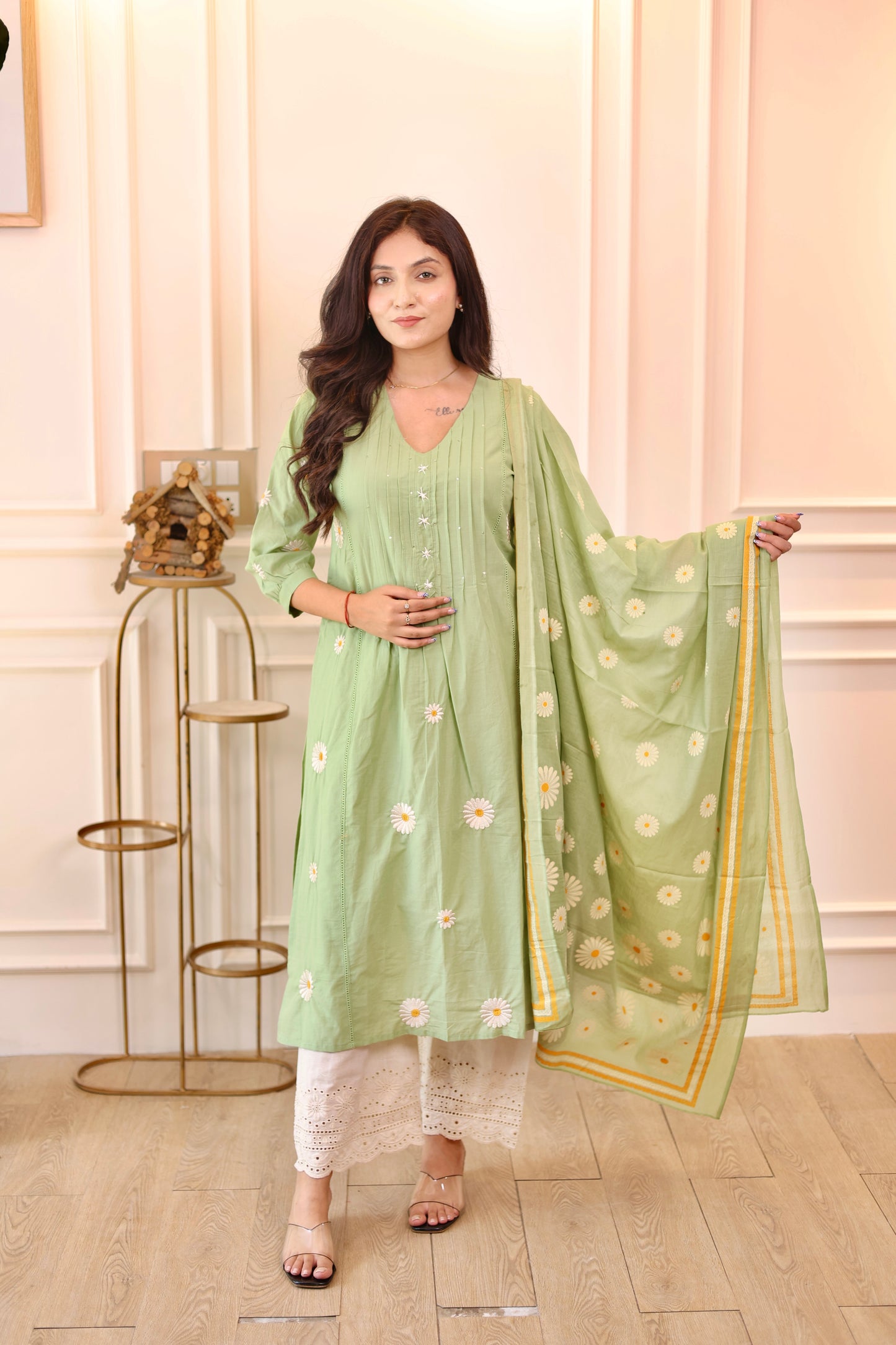 Mint Daisy Bloom Suit Set