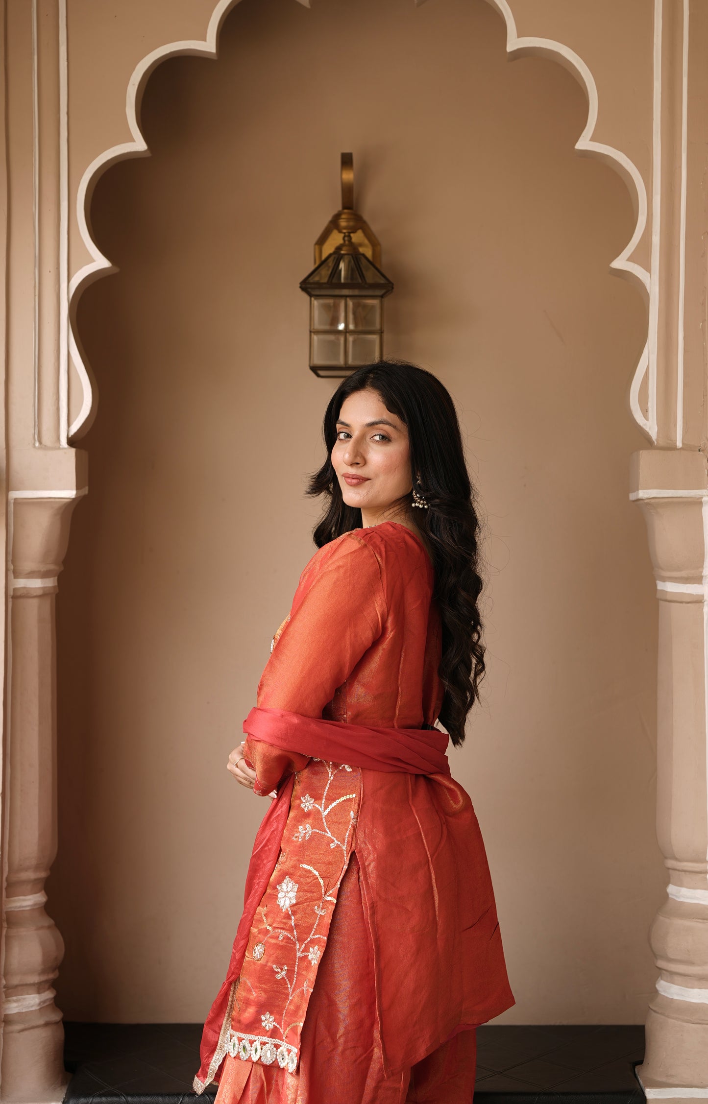 Sunheri Farshi Suit Set