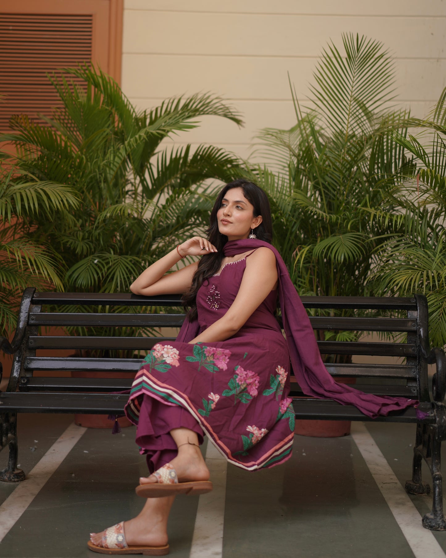Plum Blossom Cotton Suit Set