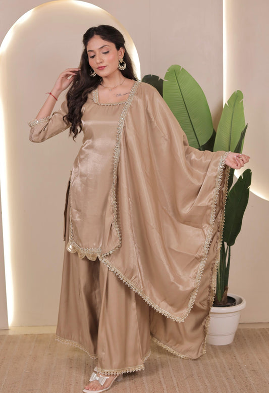 Aabroo Brown Suit Set