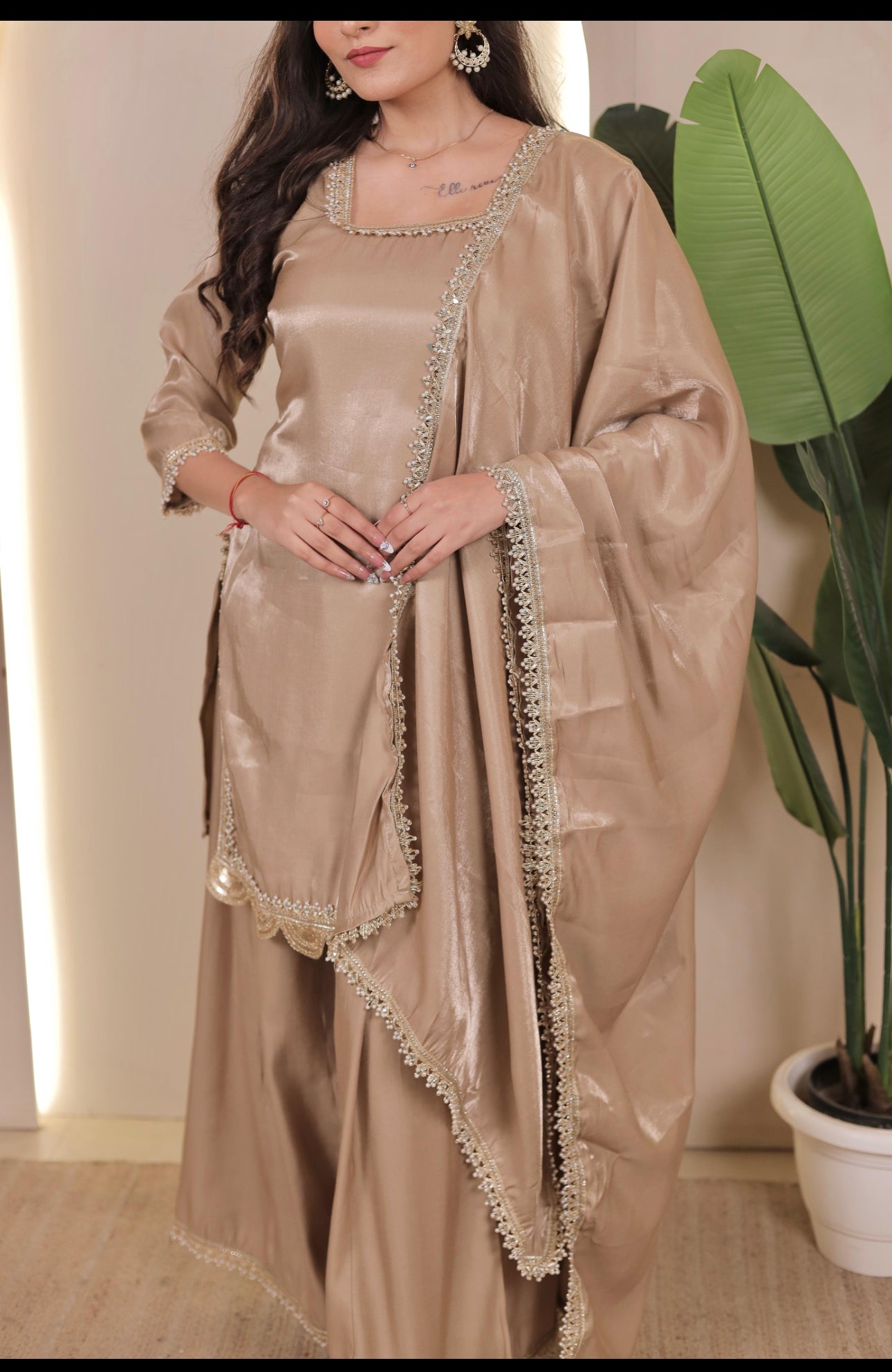 Aabroo Brown Suit Set